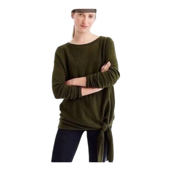 J. Crew Sweater Women Medium Green Wool - Picture 1 of 4